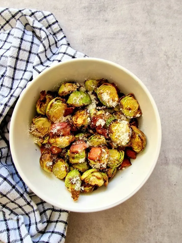 Air fryer brussel sprouts bacon hotsell