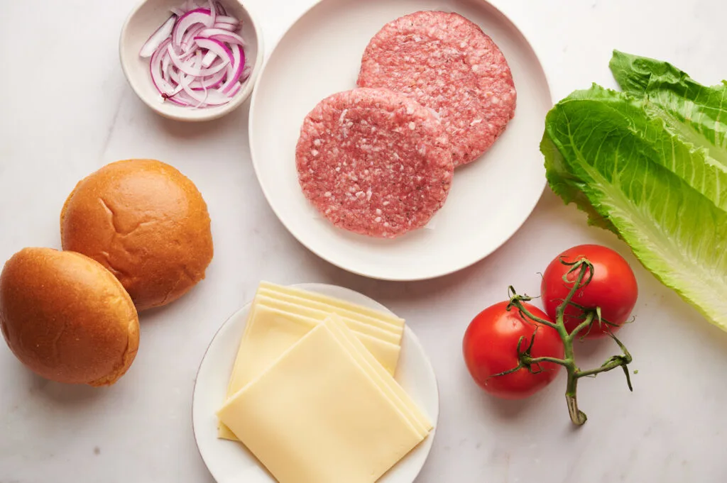 air fryer burgers ingredients