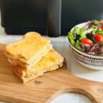 air fryer cheese toastie salad
