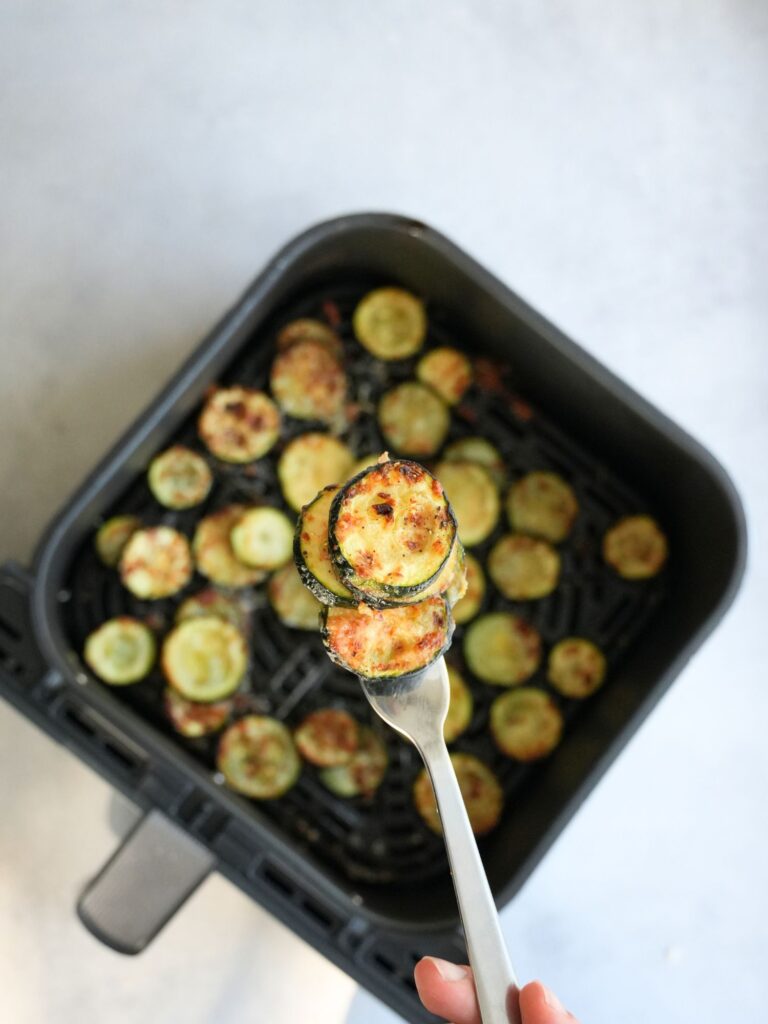Crispy Air Fryer Parmesan Courgettes