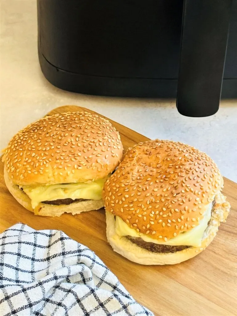 air fryer frozen burgers