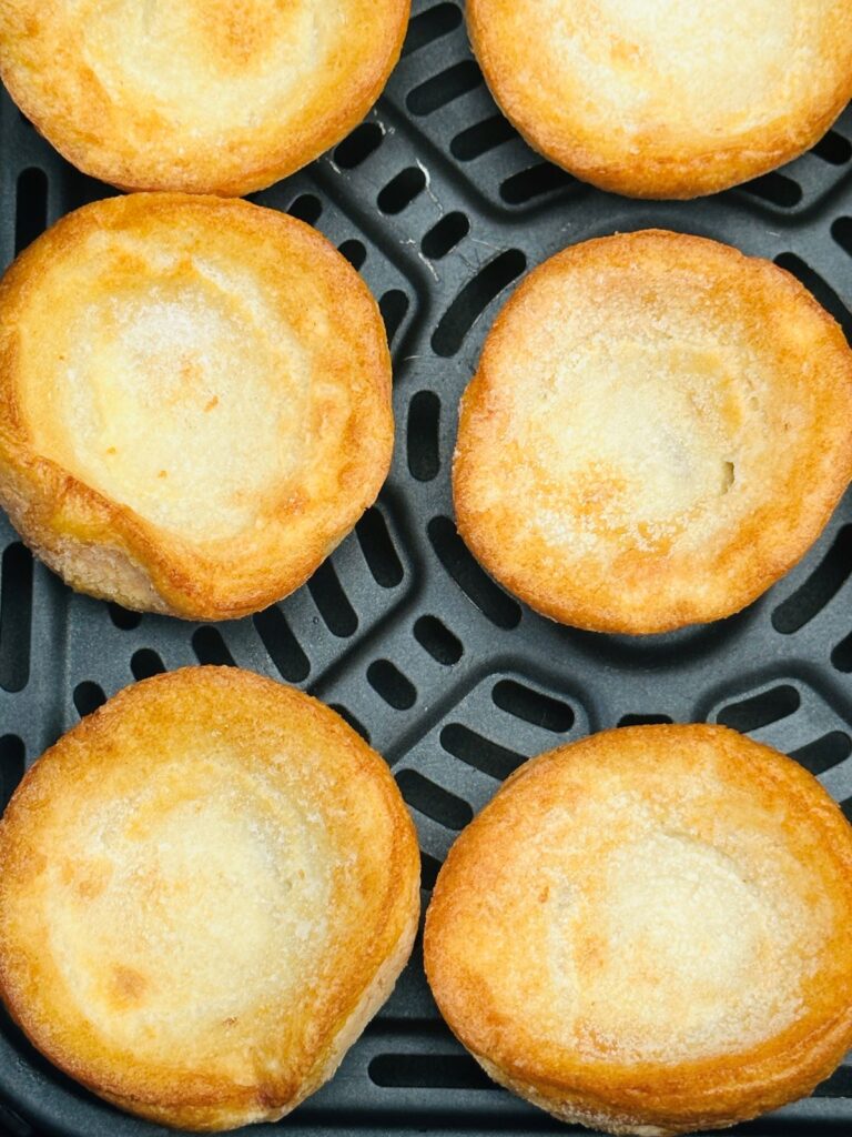 frozen Yorkshire puddings in the air fryer basket