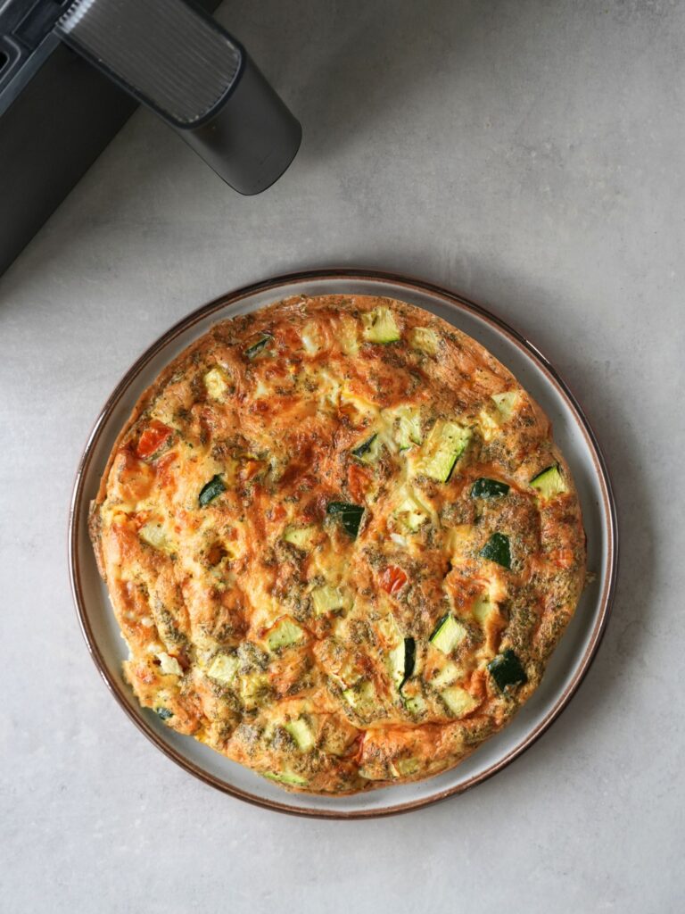 Air Fryer Mediterranean Style Omelette (Frittata)