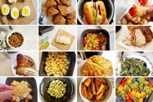 collage of air fryer recipes