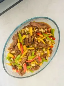 Air Fryer Steak Fajitas