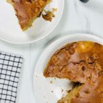 apple cake air fryer sliced