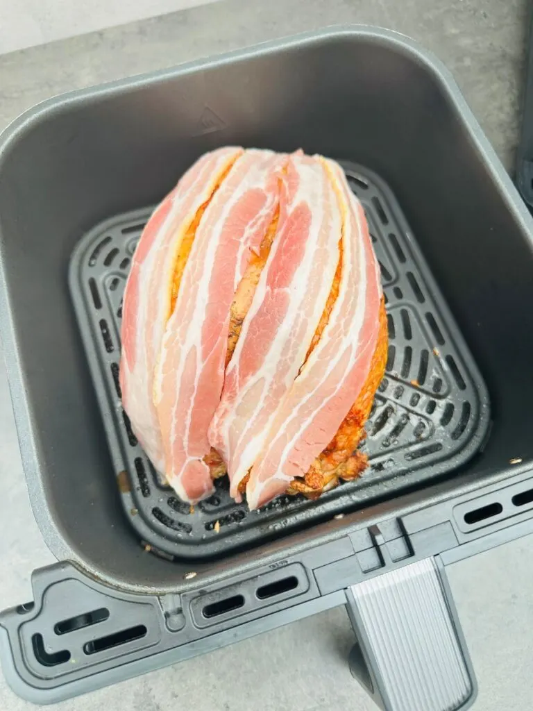 bacon on turkey crown in air fryer