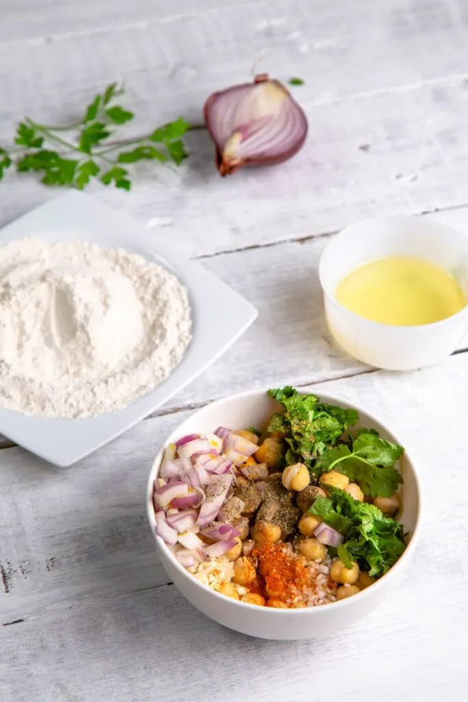 baked falafel ingredients