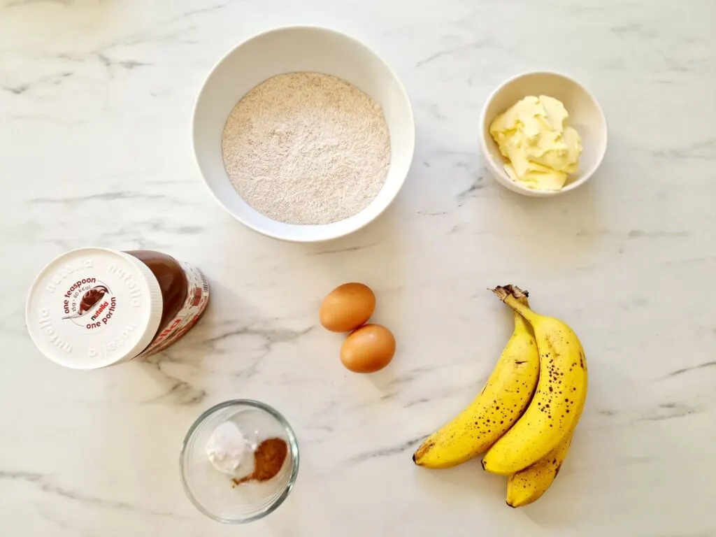 banana nutella bread ingredients