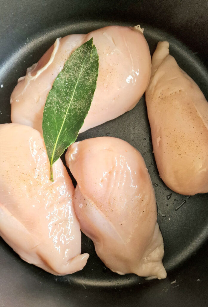 poaching chicken breasts
