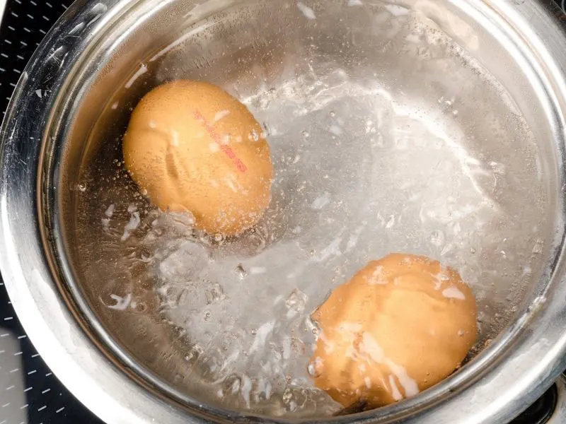 boiling eggs