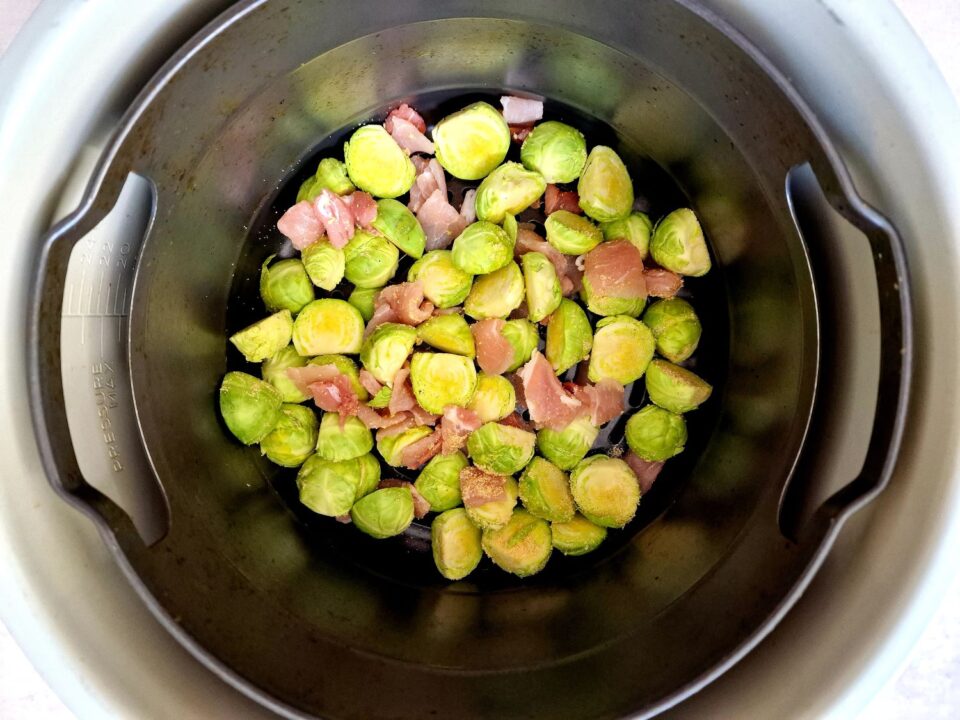 Air Fryer Brussel Sprouts with Bacon The Perfect Side Dish Liana's