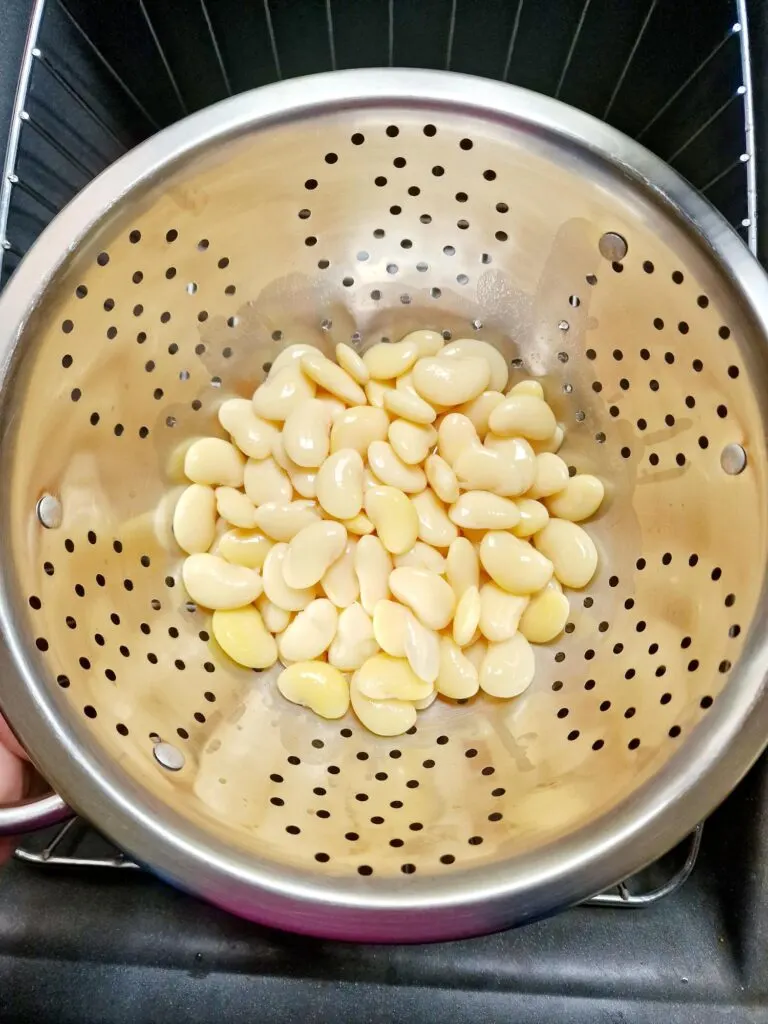 rinsed butter beans 