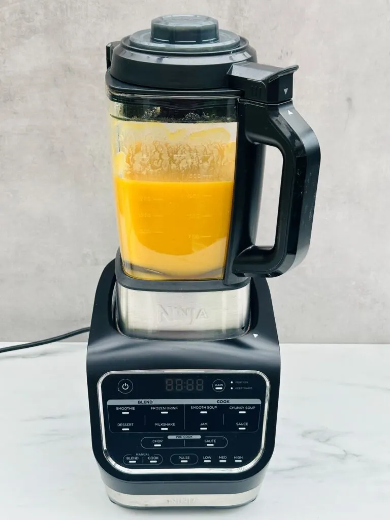 butternut squash soup in Ninja Soup Maker