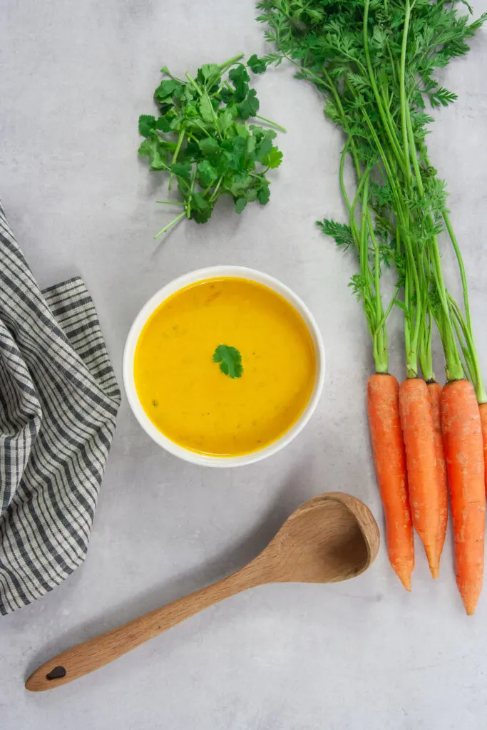 Carrot and Coriander Soup in a Soup Maker - Fuss Free Flavours