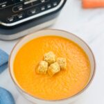 carrot and ginger soup in a soup maker