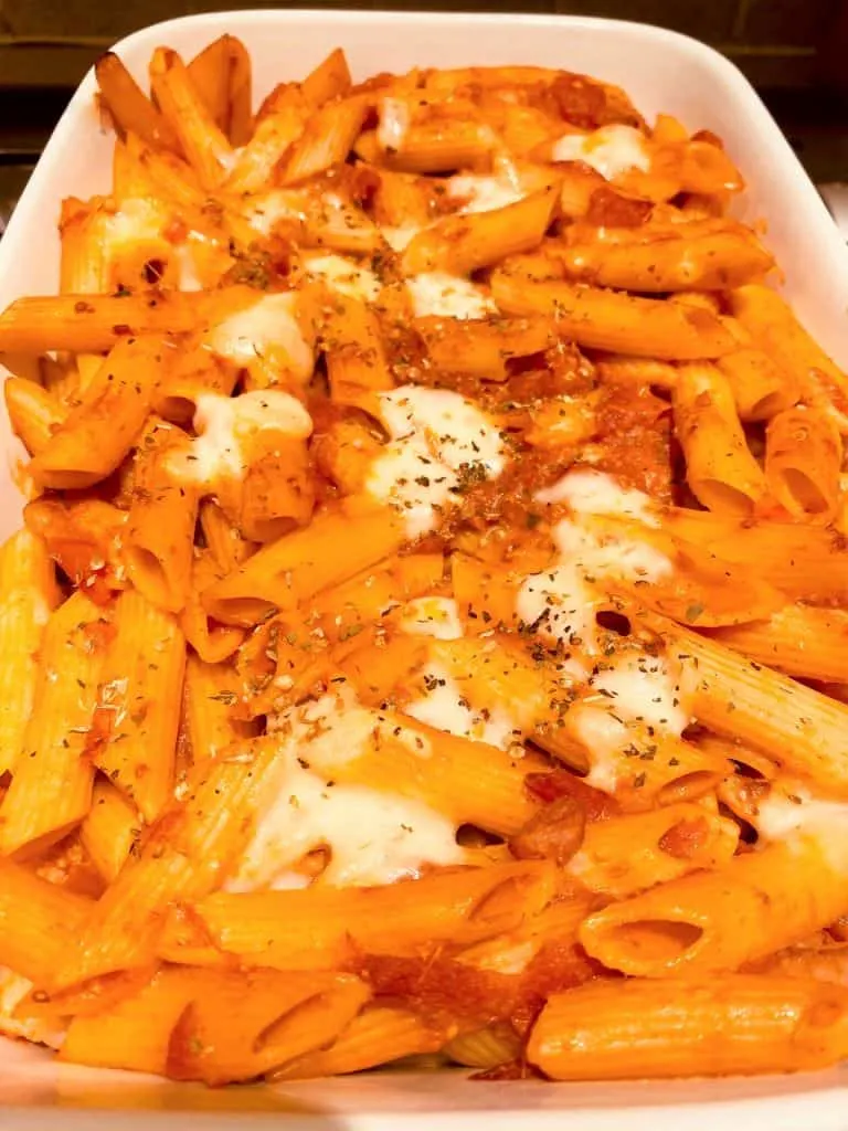 cheese and bacon pasta bake