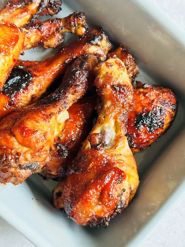 chicken legs in bbq sauce