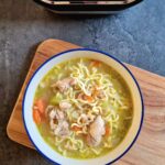chicken noodle soup in a soup maker