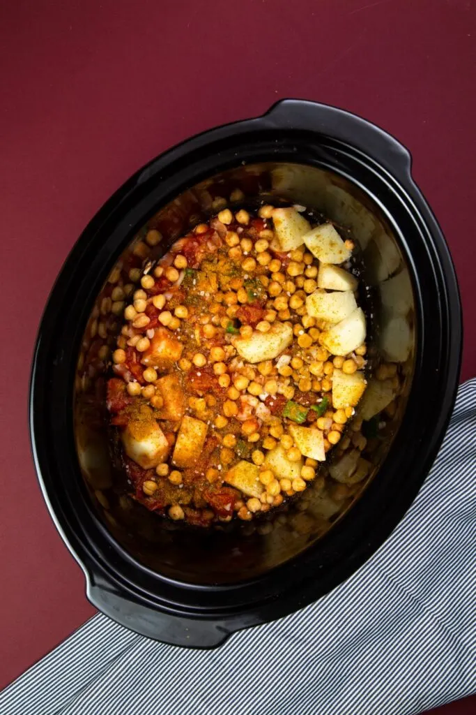 slow cooker chickpea curry 