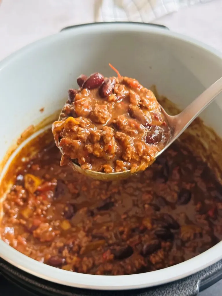 chilli con carne recipe in Ninja Foodi