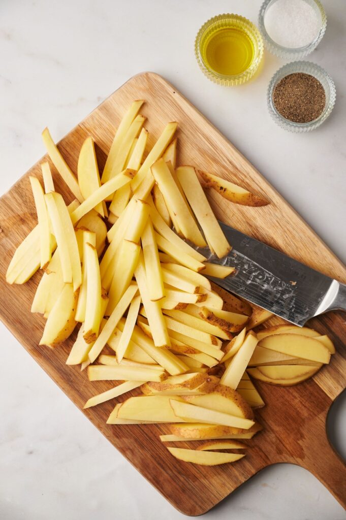 chopped potatoes for air fryer chips
