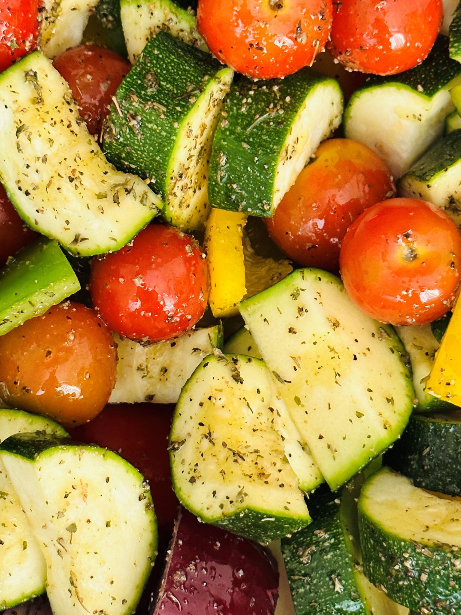 Air Fryer Mediterranean Vegetables - Liana's Kitchen