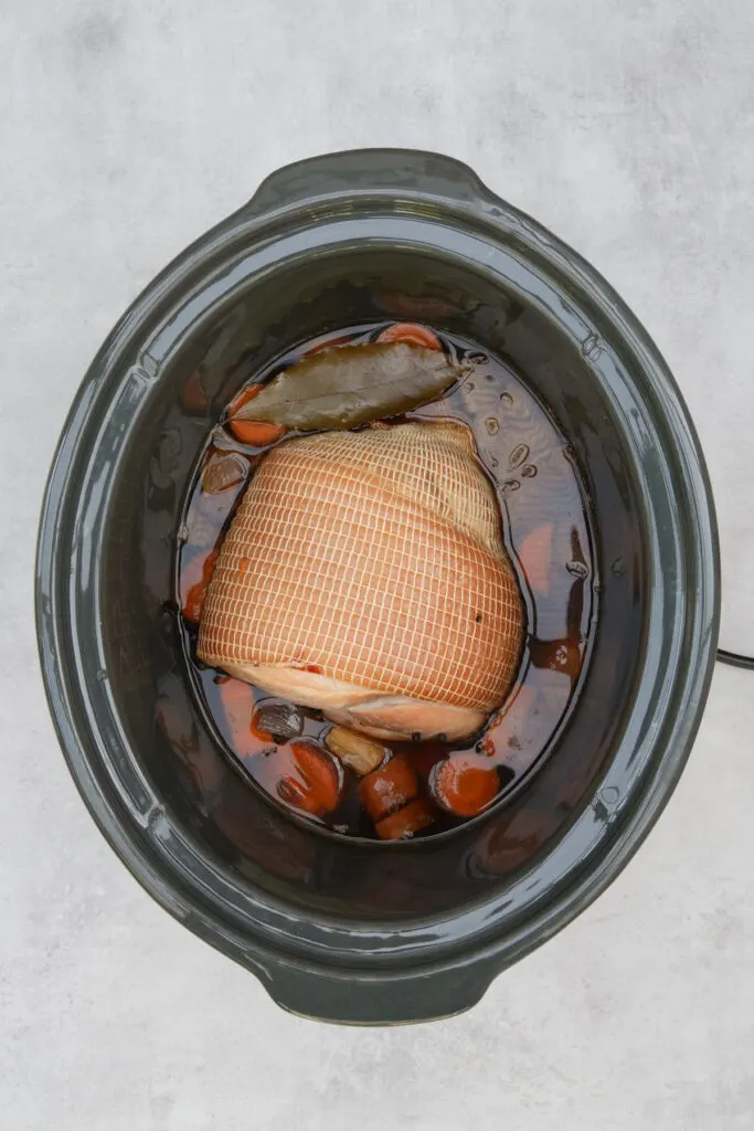 cooked gammon in water