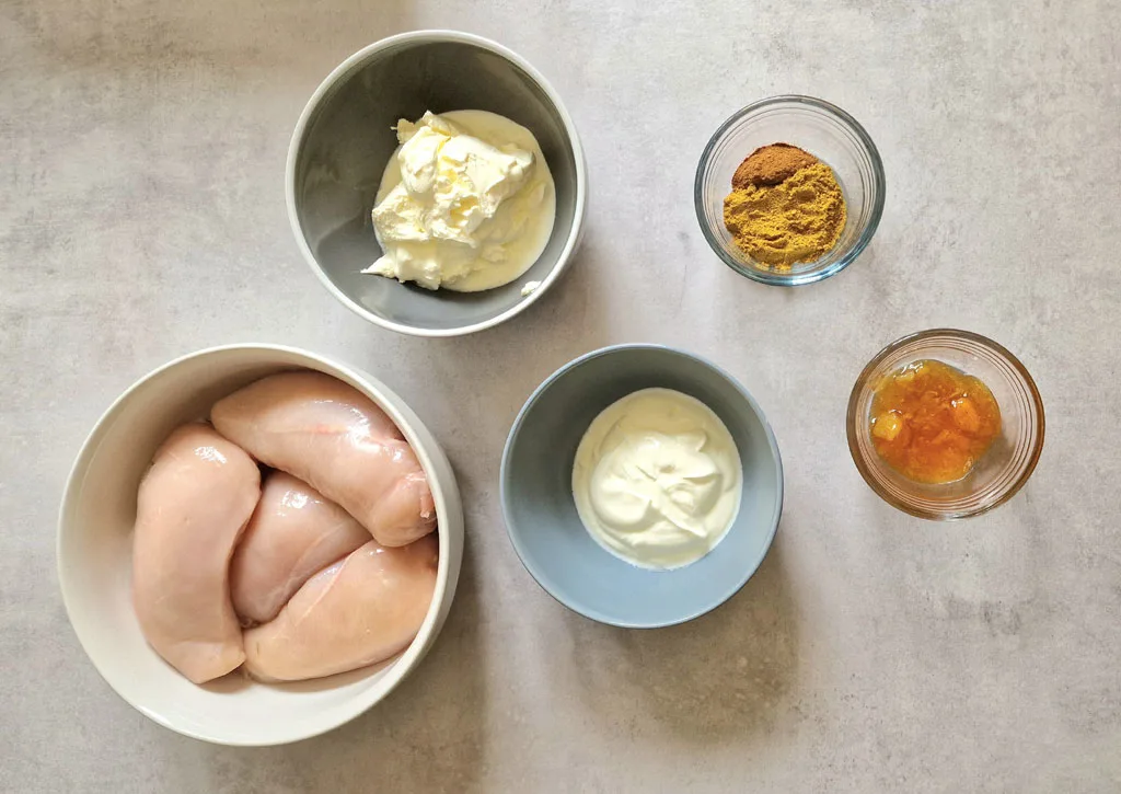 ingredients for coronation chicken