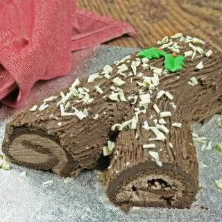 finished yule log