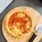 cutting air fryer frozen pizza