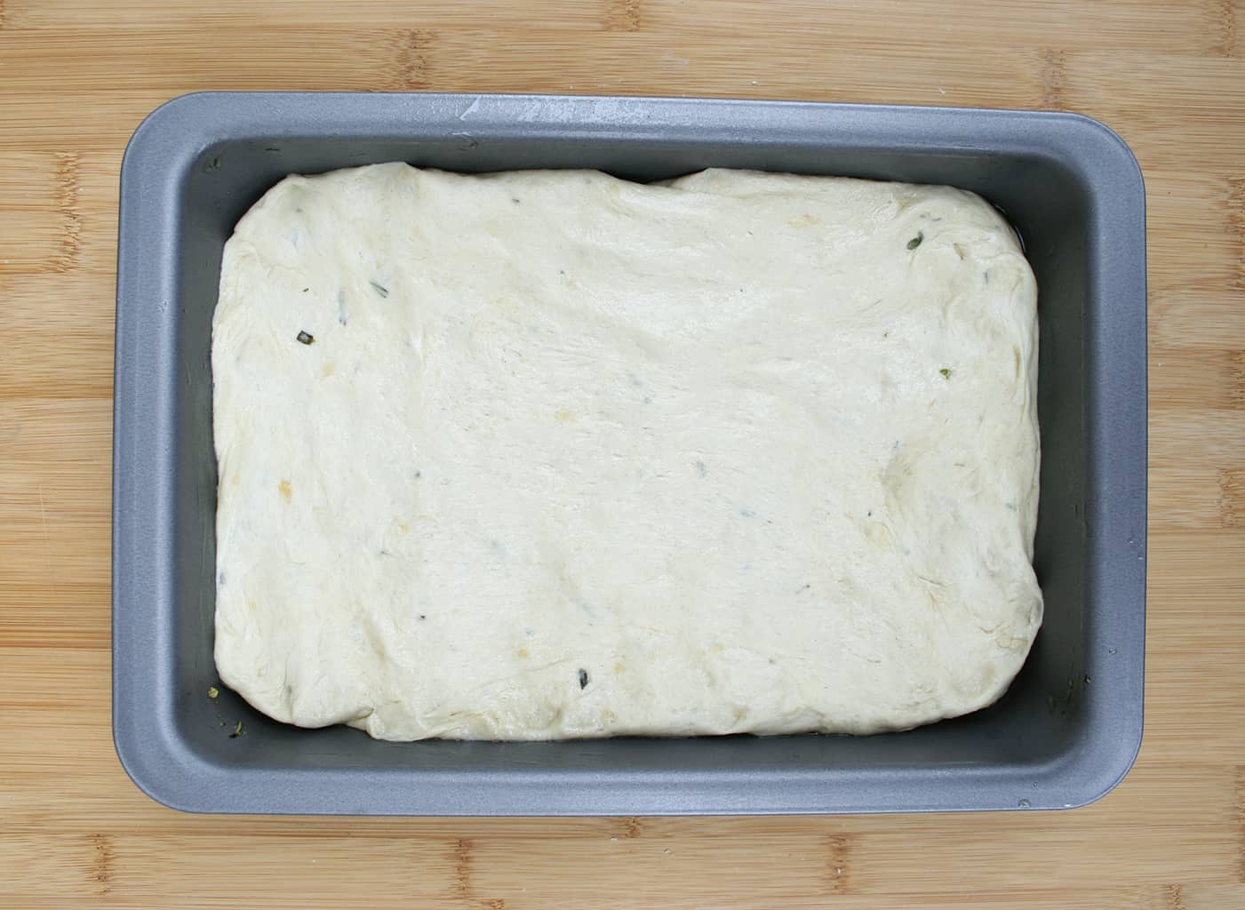 dough in tin