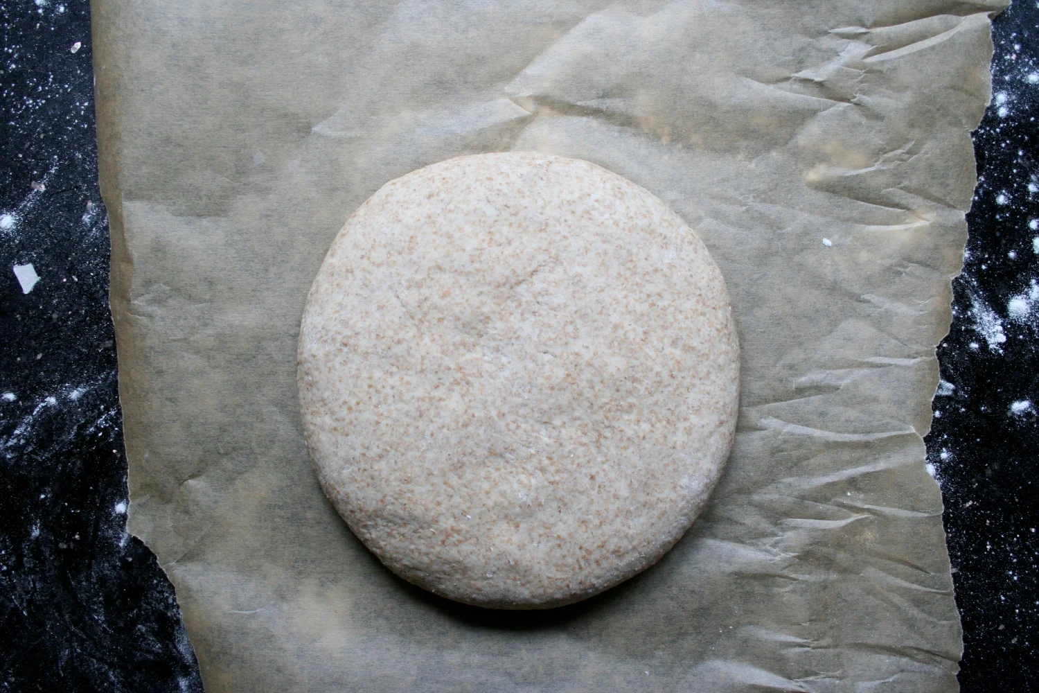 shaped dough on baking paper