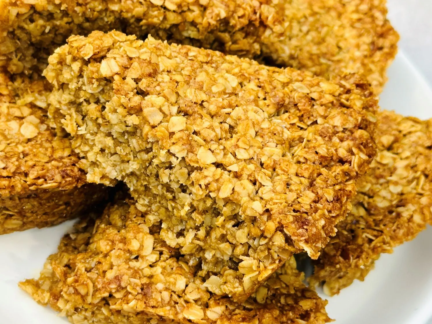 sliced flapjacks