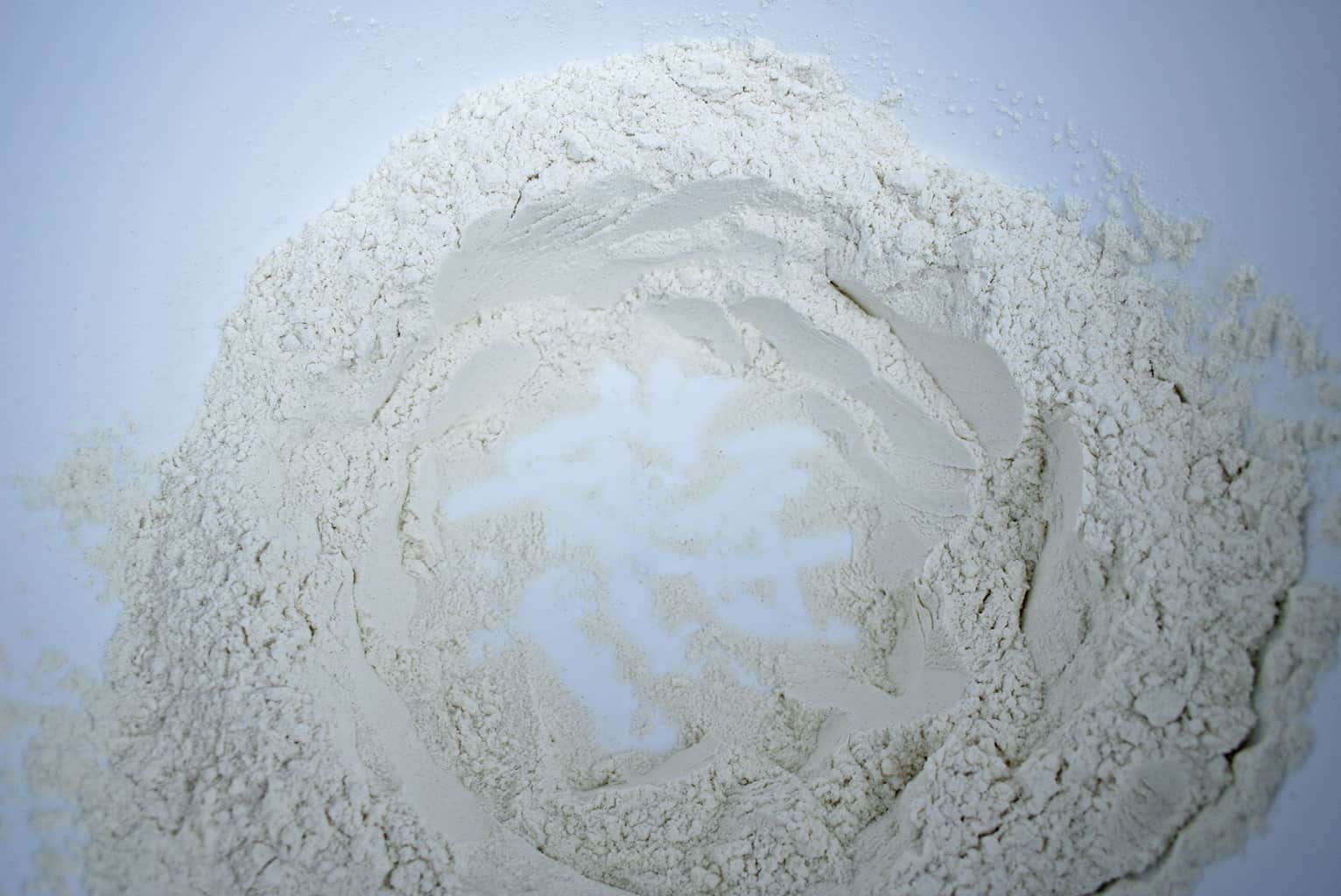 make a well in the flour