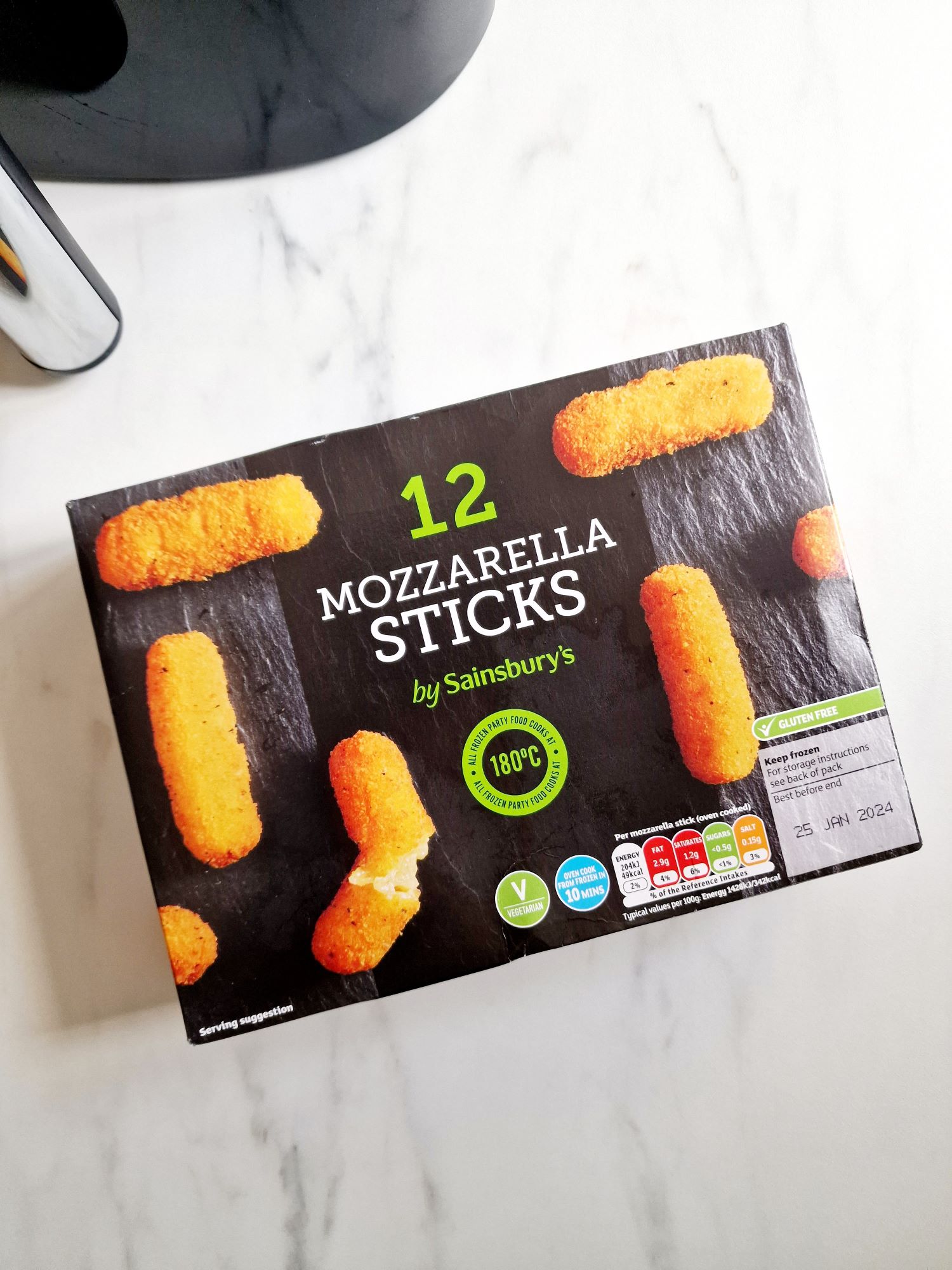 Air Fryer Frozen Mozzarella Sticks Liana's Kitchen