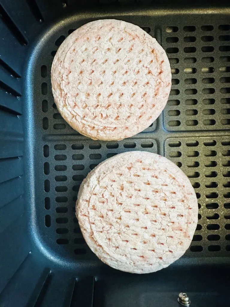 frozen burgers in air fryer