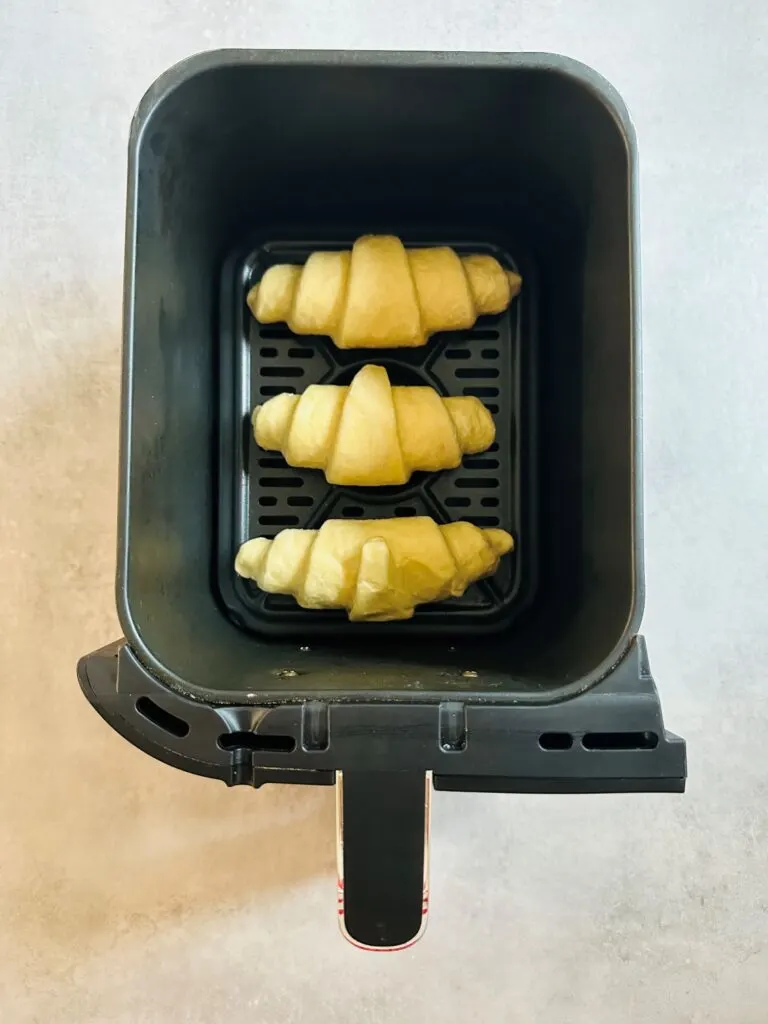 frozen croissants in air fryer basket