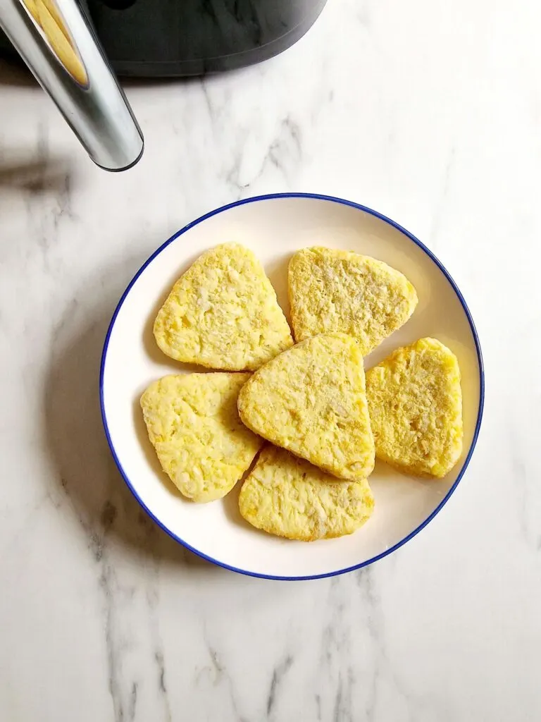 frozen hash browns on plate