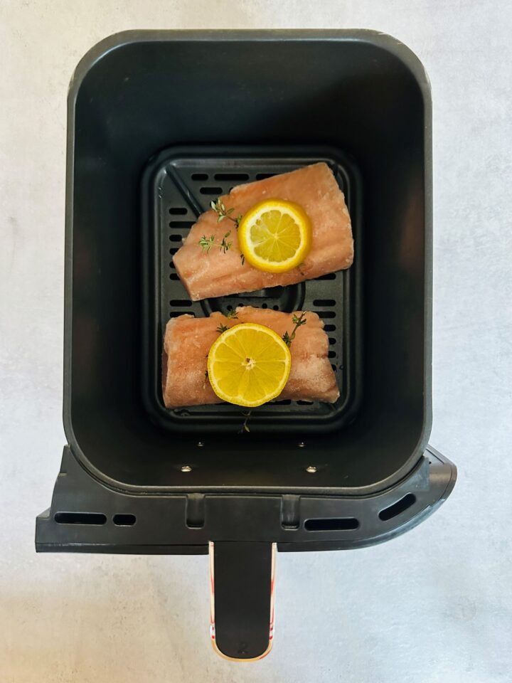 Quick And Easy Air Fryer Frozen Salmon - Liana's Kitchen