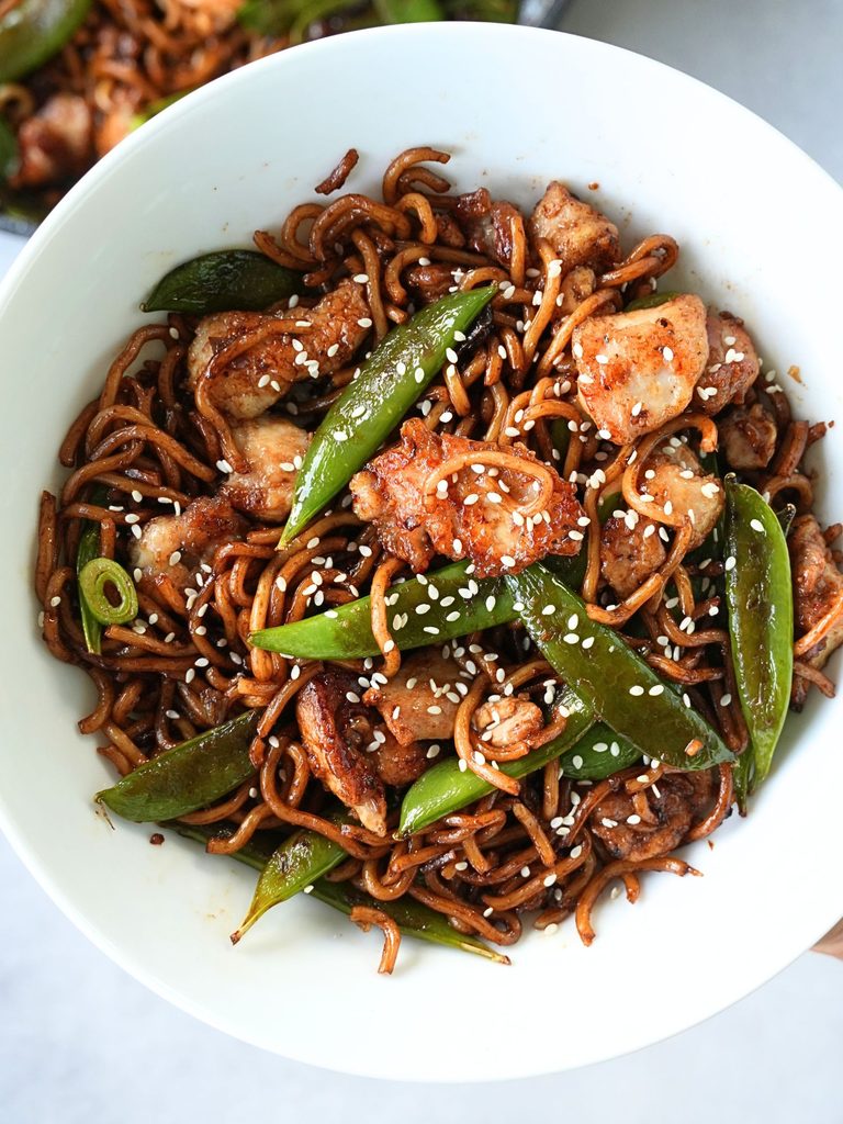 Honey Garlic Chicken Noodles