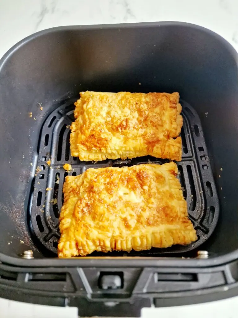 golden apple turnovers in air fryer basket