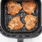 golden crispy chicken thighs in air fryer