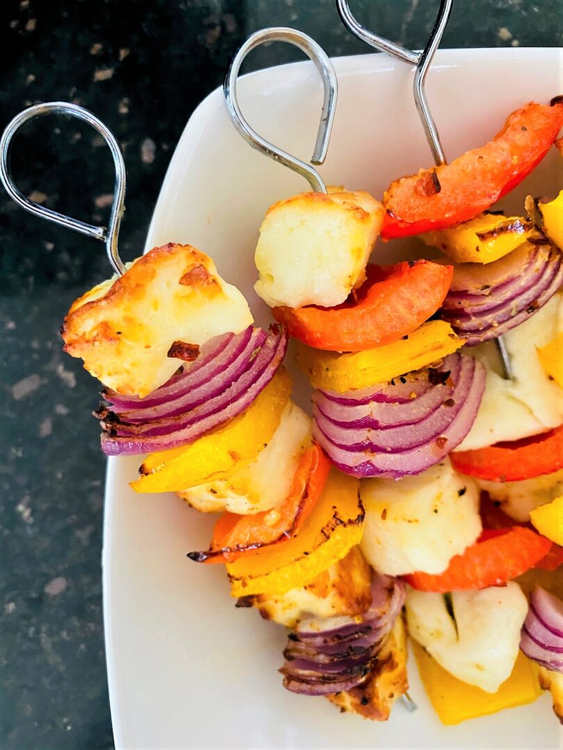 Halloumi Kebabs Liana's Kitchen