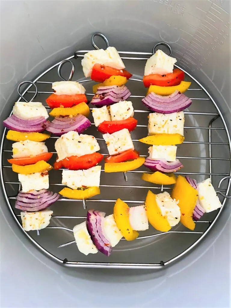 halloumi kebabs in air fryer