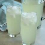 homemade in glasses with jug behind