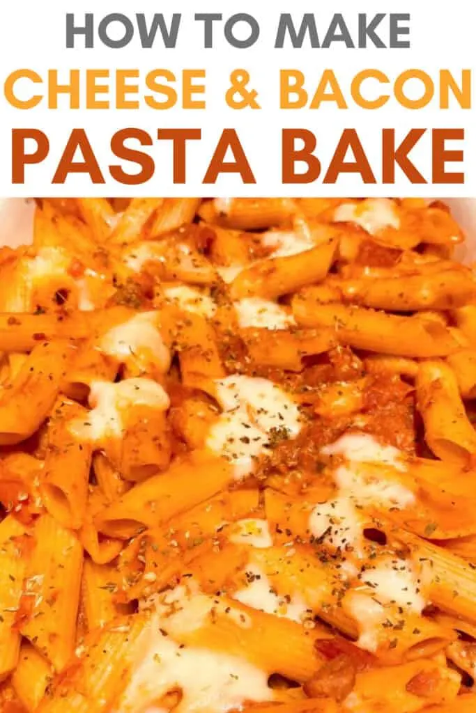 bacon and cheese pasta bake