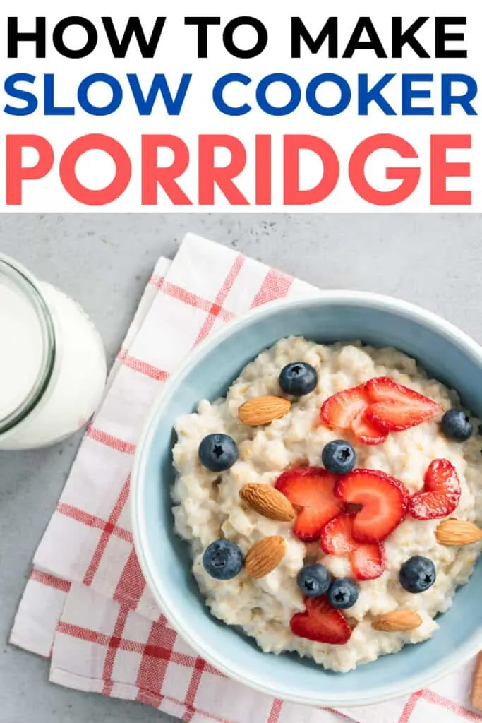 how to make slow cooker porridge