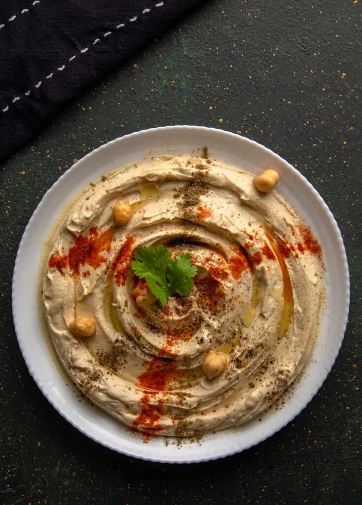 hummus with paprika