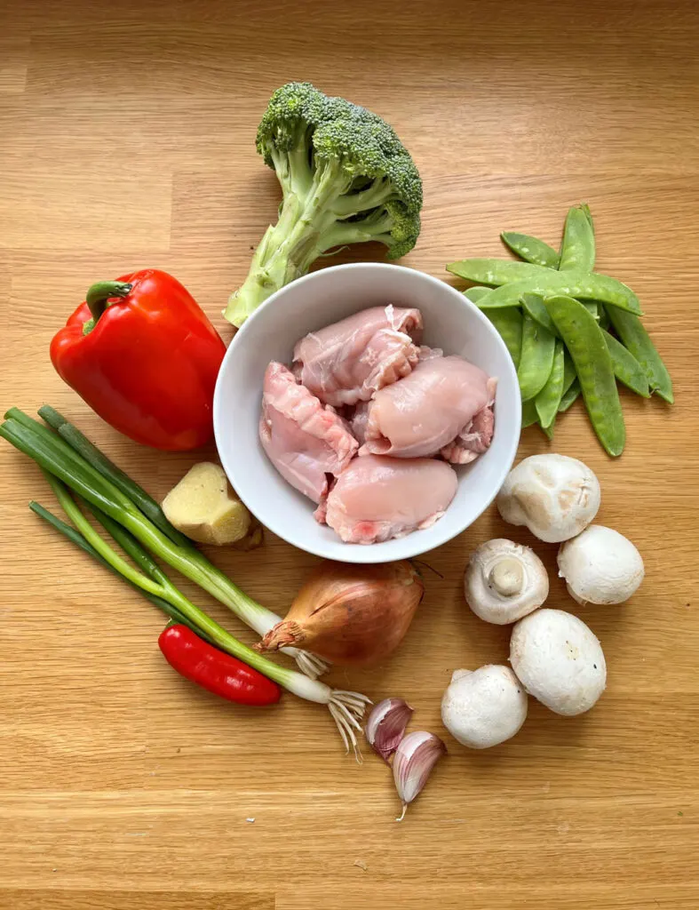 ingredients for chicken stir fry